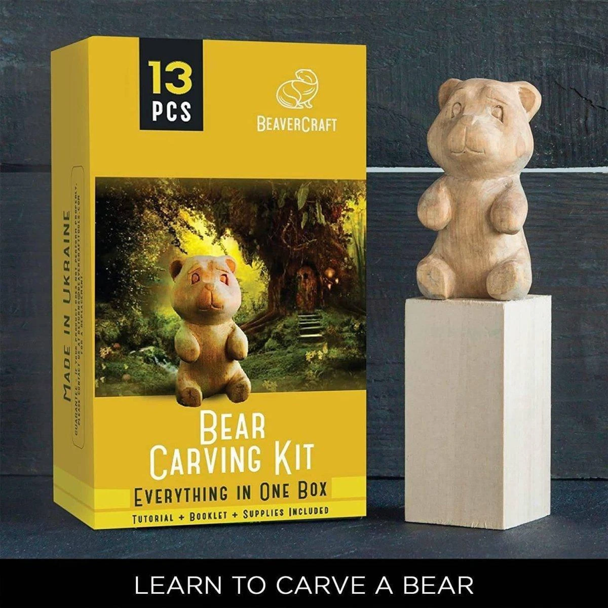 BeaverCraft Bear Carving Hobby-Kit 2 BeaverCraft Bear Carving Hobby-Kit - Image 2
