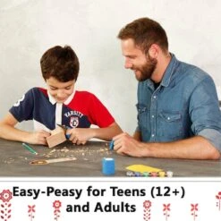 BeaverCraft DIY02 Dala Horse Carving Kit (Ukraine) -Helle Shop beavercraft beavercraft diy02 dala horse carving kit ukraine 41989707170004