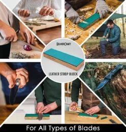 BeaverCraft Leather Strop Sharpening Knife Kit -Helle Shop beavercraft beavercraft leather strop sharpening knife kit 41989708447956