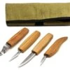 BeaverCraft S09 Set Of 4 Knives In Tool Roll