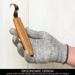 BeaverCraft SK1S OAK Hook Spoon Carving Knife With Leather Sheath -Helle Shop beavercraft beavercraft sk1s oak hook spoon carving knife with leather sheath 41989709594836