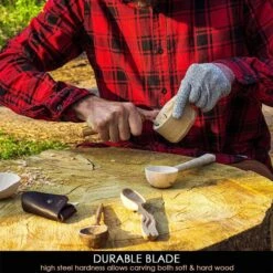 BeaverCraft SK1S OAK Hook Spoon Carving Knife With Leather Sheath -Helle Shop beavercraft beavercraft sk1s oak hook spoon carving knife with leather sheath 41989709758676