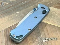 Benchmade 535 Semi-Custom Bugout Knife W/ Ti Handles Satin Blade (USA) -Helle Shop benchmade benchmade 535 semi custom bugout knife w ti handles satin blade usa 41989717622996