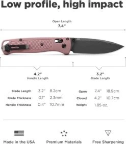 Benchmade 535BK-06 Limited Bugout AXIS Folding Knife 3.24" S30V Cobalt Black Cerakote Plain Blade Alpine Glow Grivory Handles -Helle Shop benchmade benchmade 535bk 06 limited bugout axis folding knife 3 24 s30v cobalt black cerakote plain blade alpine glow grivory handles 41989719818452