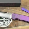 Chaves Redencion Street Semi-Custom Titanium Tanto Knife "BlueBerry"
