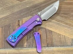 Chaves Redencion Street Semi-Custom Titanium Tanto Knife "BlueBerry" -Helle Shop chaves chaves redencion street semi custom titanium tanto knife blueberry 41989799444692