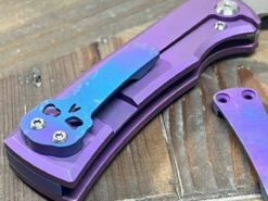 Chaves Redencion Street Semi-Custom Titanium Tanto Knife "BlueBerry" -Helle Shop chaves chaves redencion street semi custom titanium tanto knife blueberry 41989799510228