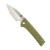 Custom Chaves Scapegoat Street Frame Lock Folding Knife Smooth Ti Handles (3.50" Bohler M390) ST/SG/SWTI/BF (Olive Green Anodization)