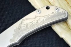 Chris Reeve Custom Impinda Blade Show Knife Titanium “The Climb” 6 Chris Reeve Custom Impinda Blade Show Knife Titanium “The Climb” -Helle Shop chris reeve knives chris reeve custom impinda blade show knife titanium the climb 41989799215316