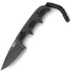 CRKT 2384K Folts Minimalist Fixed Blade Neck Knife 2.16" Black Stonewashed Drop Point Blade G10 Handles