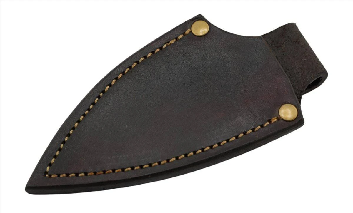 CUR Custom Shrike EDC Fixed Blade Knife 3.25" Oiled Camel Bone Dark Liners Mosaic Pins 9 CUR Custom Shrike EDC Fixed Blade Knife 3.25" Oiled Camel Bone Dark Liners Mosaic Pins - Image 9