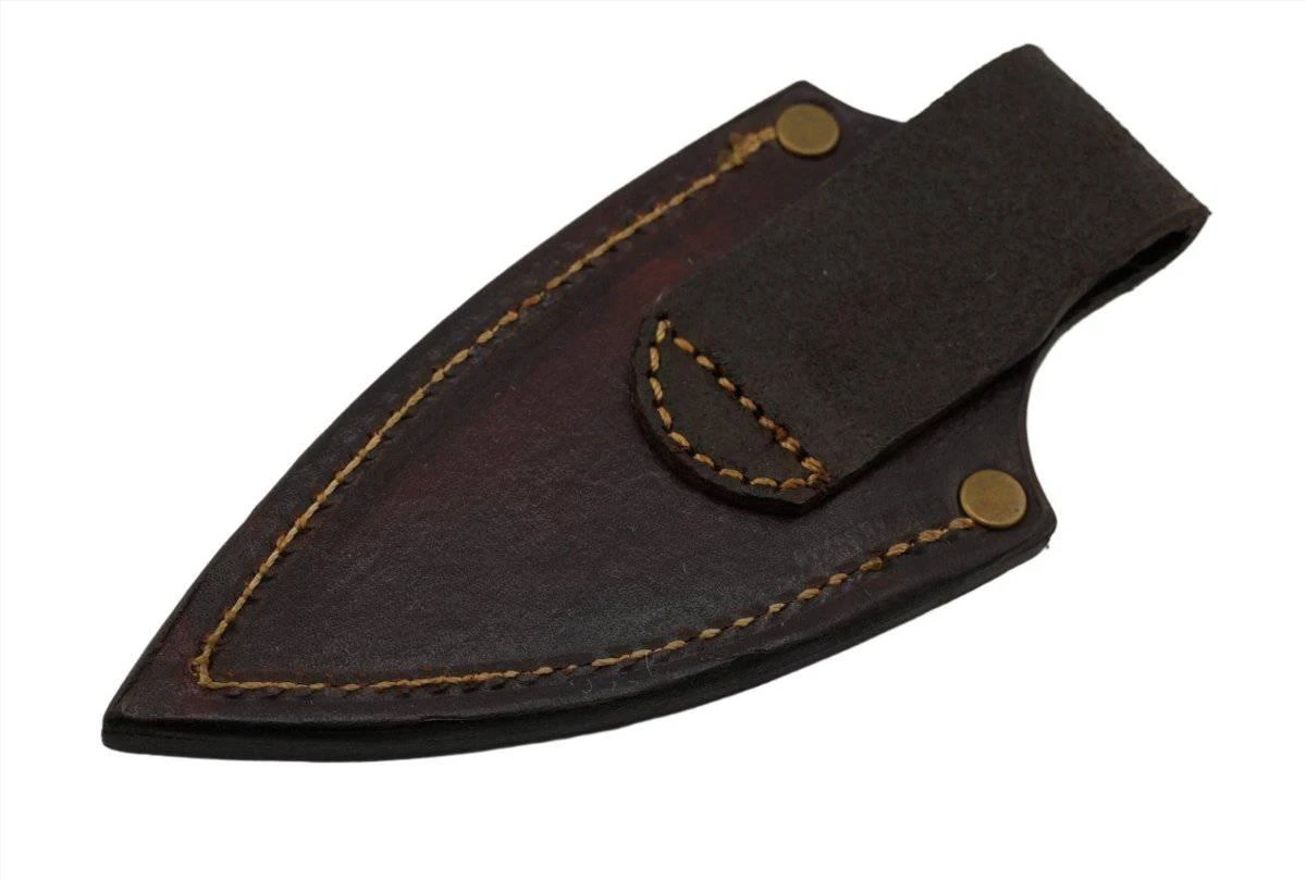 CUR Custom Shrike EDC Fixed Blade Knife 3.25" Oiled Camel Bone Dark Liners Mosaic Pins 8 CUR Custom Shrike EDC Fixed Blade Knife 3.25" Oiled Camel Bone Dark Liners Mosaic Pins - Image 8