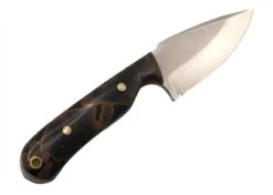 CUR Custom Shrike EDC Fixed Blade Knife 3.25" Raffir Noble Curly Bronze Scales Mosaic Pins -Helle Shop cur custom blades cur custom shrike edc fixed blade knife 3 25 raffir noble curly bronze scales mosaic pins 41989846466772