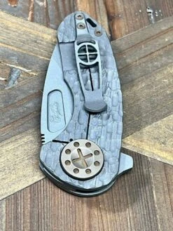 Curtiss F3 Compact Slicer Flipper FJ-Mill Handles SW MagnaCut Blasted Ti Bronze HW (USA) -Helle Shop curtiss custom knives curtiss f3 compact slicer flipper fj mill handles sw magnacut blasted ti bronze hw usa 41989845090516