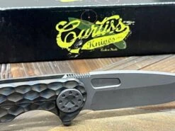 Curtiss F3 Large Slicer Flipper PM-Mill Handles SW MagnaCut Blasted Ti HW (USA) -Helle Shop curtiss custom knives curtiss f3 large slicer flipper pm mill handles sw magnacut blasted ti hw usa 41989847941332