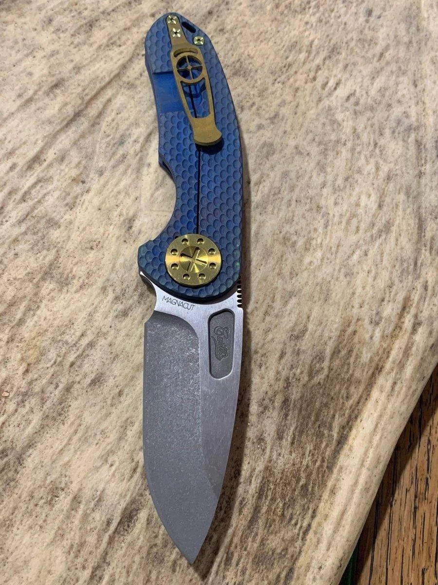 Curtiss F3 Medium Slicer Non Flipper Slim MagnaCut Midnight Blue Limited Editon SPM Mill (USA) 1 Curtiss F3 Medium Slicer Non Flipper Slim MagnaCut Midnight Blue Limited Editon SPM Mill (USA)