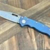 Custom Demko AD20.5 Shark Lock Folding Knife 3" 3V Clip Point Textured Titanium "Baby Blue"