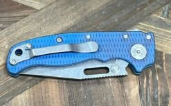 Custom Demko AD20.5 Shark Lock Folding Knife 3" 3V Clip Point Textured Titanium "Baby Blue" -Helle Shop demko knives custom demko ad20 5 shark lock folding knife 3 3v clip point textured titanium baby blue 41989865144532