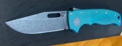 Custom Demko AD20.5 Shark Lock Folding Knife 3" CPM-3V Clip Point Titanium "Morning Blue" -Helle Shop demko knives custom demko ad20 5 shark lock folding knife 3 cpm 3v clip point titanium morning blue 41989866324180