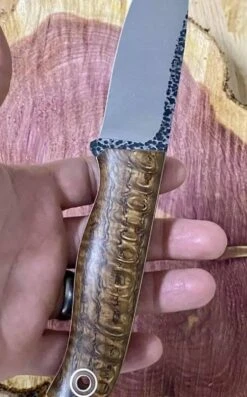 Fiddleback Forge Bushcrafter 4" Blade W/ Curly Ash Handles -Helle Shop fiddleback forge fiddleback forge bushcrafter 4 blade w curly ash handles 41987218768084