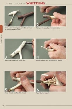 The Little Book Of Whittling: Passing Time On The Trail (Book) -Helle Shop flexcut the little book of whittling passing time on the trail book 39393778696404