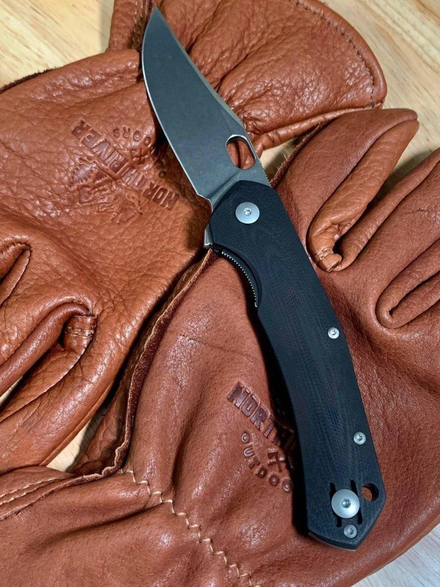 Custom GiantMouse ACE Jutland Black G10 Folding Knife (Italy) 2 Custom GiantMouse ACE Jutland Black G10 Folding Knife (Italy) - Image 2