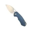 Custom GiantMouse ACE Riv Ti Framelock Blue Titanium Folding Knife