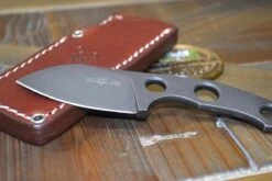 GiantMouse GMF1-F Fixed Blade (Dark PVD Stonewash) -Helle Shop giantmouse gmf1 f fixed blade dark pvd stonewash north river outdoors 8