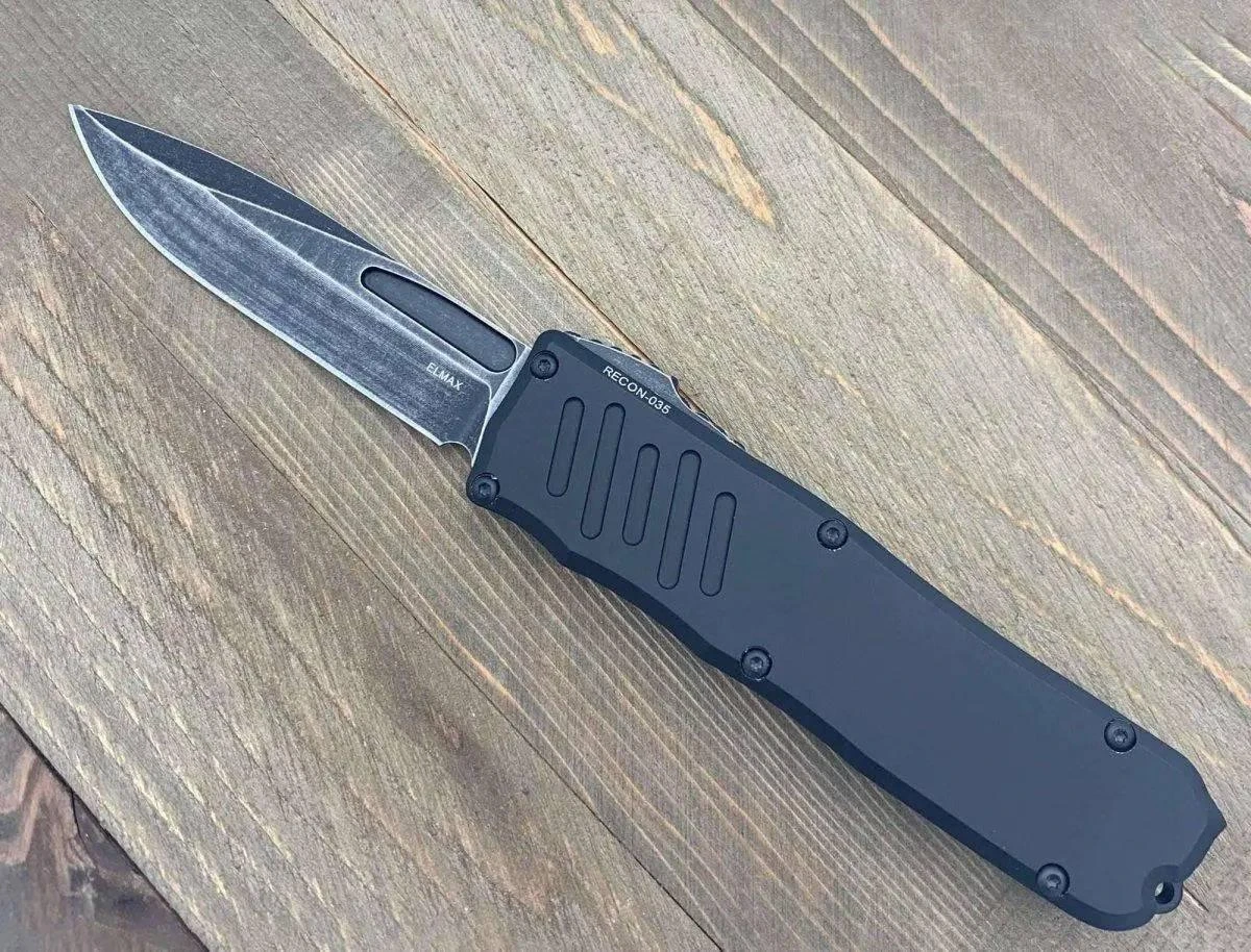 Guardian Tactical RECON-035 93611 OTF Auto S/E Knife (3.3" Black SW) 1 Guardian Tactical RECON-035 93611 OTF Auto S/E Knife (3.3" Black SW)