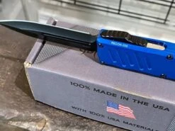 Guardian Tactical Recon-035 94131 D/E Auto Blue Black Tactical Knife (3.25") -Helle Shop guardian tactical guardian tactical recon 035 94131 d e auto blue black tactical knife 3 25 39393530839252