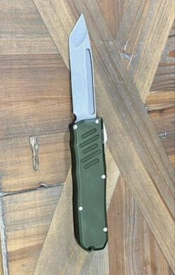 Guardian Tactical Recon-035 98521 Auto OD Green Stonewash Tanto Knife (3.25") -Helle Shop guardian tactical guardian tactical recon 035 98521 auto od green stonewash tanto knife 3 25 39393538703572