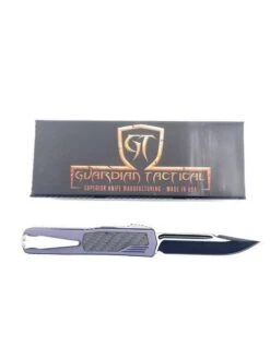 Guardian Tactical Scout CF OTF 142211 Black Carbon Fiber Inlay Two Tone Black S/E Blade -Helle Shop guardian tactical guardian tactical scout cf otf 142211 black carbon fiber inlay two tone black s e blade 40489085731028