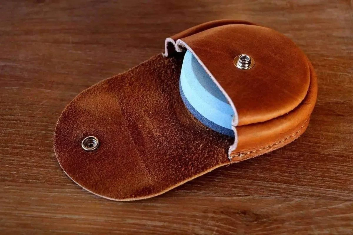 Helko Sharpening Stone Leather Pouch - Made In USA 4 Helko Sharpening Stone Leather Pouch - Made In USA - Image 4