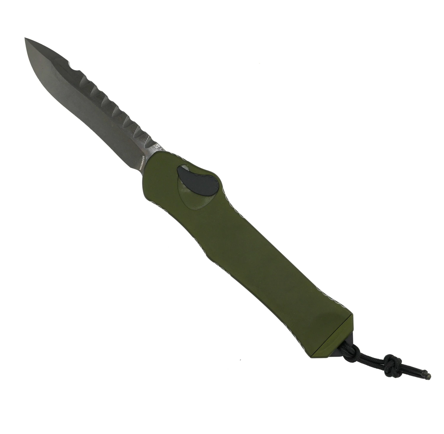 Heretic Hydra V3 H008-6A-GRN OD Green Aluminum Handle & Stonewash Recurve MagnaCut Knife 1 Heretic Hydra V3 H008-6A-GRN OD Green Aluminum Handle & Stonewash Recurve MagnaCut Knife