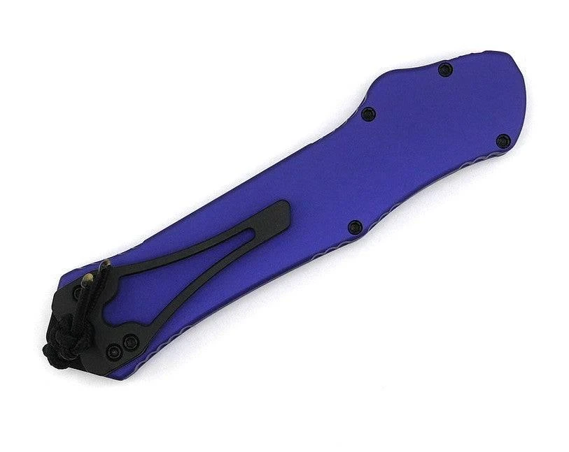 Heretic Hydra V3 Tanto Two-Toned Blade Purple Handle Single Action Auto Knife (H006-10A-PU) 4 Heretic Hydra V3 Tanto Two-Toned Blade Purple Handle Single Action Auto Knife (H006-10A-PU) - Image 4