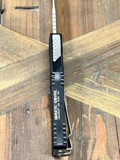 Heretic Knives H040-2A Colossus Tanto Stonewash Auto OTF MagnaCut Black (USA) -Helle Shop heretic knives heretic knives h040 2a colossus tanto stonewash auto otf magnacut black usa 39393558528212