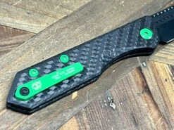 Heretic Knives Jinn Carbon Fiber W/ Toxic Green Hardware & DLC H013-6A-CFTX -Helle Shop heretic knives heretic knives jinn carbon fiber w toxic green hardware dlc h013 6a cftx 39980791791828
