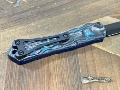 Heretic Knives Manticore S D/E Blue Camo Carbon Blue Handle DLC Blade H024-6A-BLU/CF -Helle Shop heretic knives heretic knives manticore s d e blue camo carbon blue handle dlc blade h024 6a blu cf 39393559773396