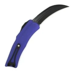 Heretic Knives Roc OTF Auto Knife 3.2" MagnaCut DLC Standard Hawkbill Purple Handles -Helle Shop heretic knives heretic knives roc otf auto knife 3 2 magnacut dlc standard hawkbill purple handles 39432394014932
