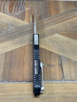 Heretic Manticore E Black OTF Auto Knife 3" Recurve Stonewash H029-2A -Helle Shop heretic knives heretic manticore e black otf auto knife 3 recurve stonewash h029 2a 39393559675092