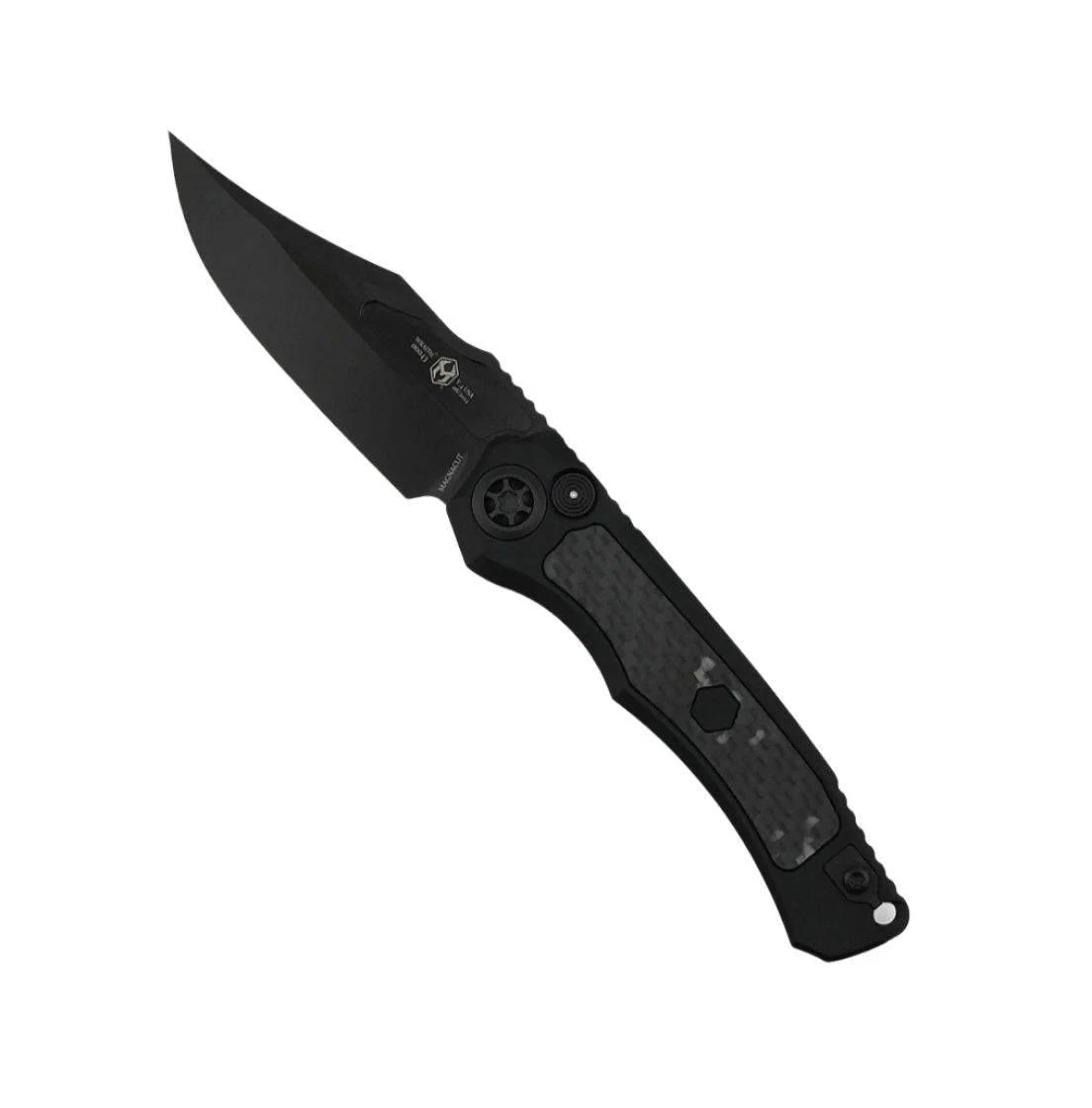 Heretic Wraith Auto DLC Knife Glow Carbon Fiber Inlays Tritium H002-6A-GLO/CF 1 Heretic Wraith Auto DLC Knife Glow Carbon Fiber Inlays Tritium H002-6A-GLO/CF