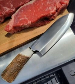 Silver Stag Bullnose Butcher & Carver Elk D2 Fixed Blade Knife