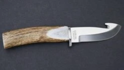 Silver Stag Big Gamer Elk Handle D-2 Fixed Blade Knife