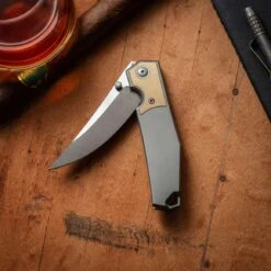 GiantMouse GMX Limited #22 Folding Knife S90V Titantium Brass Bolster (Rare) -Helle Shop image 76f1d885 3022 410d a71b e91bf462d474 5