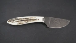 Silver Stag Casper Caper Damascus Fixed Blade Knife