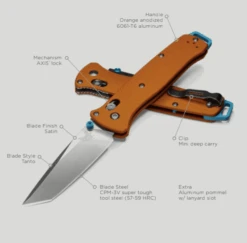 Benchmade Bailout Limited Edition 537-2301 Folding Knife 3V Tanto Satin -Helle Shop image a1e8215a b530 45d5 be0a ee5d1db1e242 6