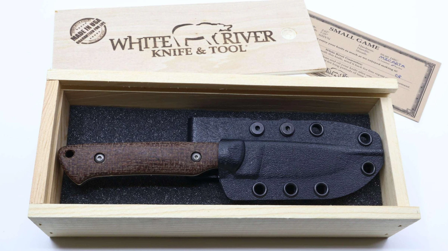 White River Small Game MagnaCut Fixed Blade (USA) 3 White River Small Game MagnaCut Fixed Blade (USA) - Image 3