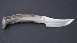 Silver Stag Cascade Hunter Crown Handle D2 Fixed Blade Knife