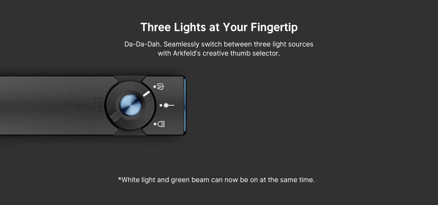 Olight Arkfeld Pro Flashlight With LED Light, UV And Laser Flashlight 1300 Max Lumens 8 Olight Arkfeld Pro Flashlight With LED Light, UV And Laser Flashlight 1300 Max Lumens - Image 8