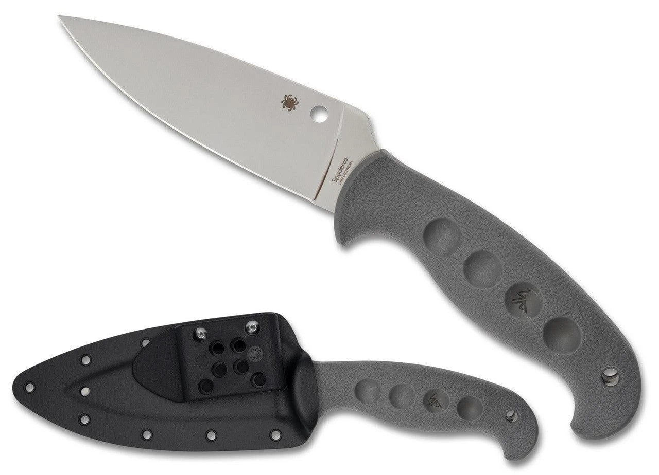 Spyderco FB05PGY Temperance Lightweight Sprint Run Fixed Blade Knife 4.46" CPM-CruWear Satin Plain Blade 1 Spyderco FB05PGY Temperance Lightweight Sprint Run Fixed Blade Knife 4.46" CPM-CruWear Satin Plain Blade